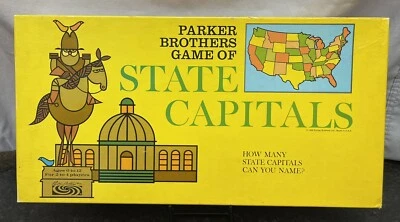 Game of State Capitals Parker Brothers 1966 COMPLETE Vintage Board Games - Image 1 of 4