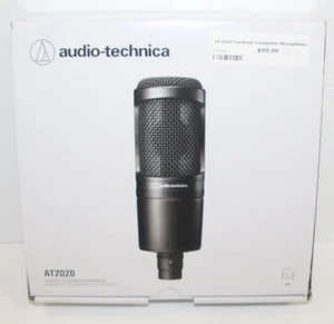 New NIB - Audio-Technica AT2020 Large Diaphragm Condenser Microphone Black - Picture 1 of 3