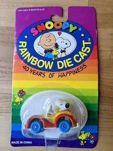 Peanuts Rainbow Die Cast - Snoopy Toy Cars - New in Packaging Lot of 4 Vintage - Picture 1 of 10
