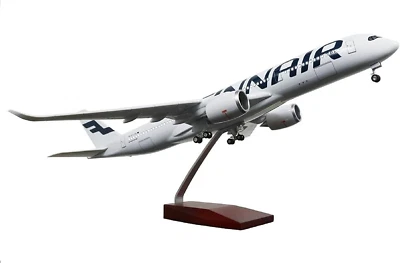 1:142  Finnair Airbus 350 Plane Diecast Model Airplane with LED NEW - Image 1 of 4