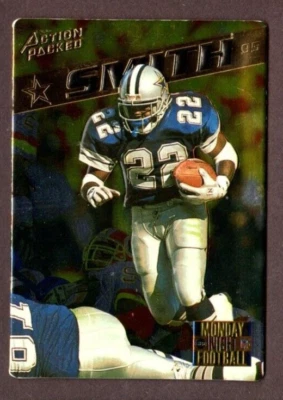 1995 ACTION PACKED MONDAY NIGHT FOOTBALL HIGHLIGHTS #55 EMMITT SMITH (HOF) - Image 1 of 2