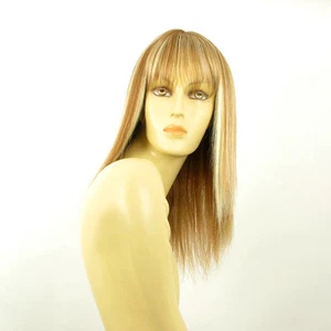 Perruque femme mi-longue blond foncé méché blond clair ABBY F27613 - Picture 1 of 8