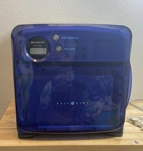 Vintage Retro Sharp Half Pint Compact R-120DB Microwave Oven Dorm Cube Works - Picture 1 of 13