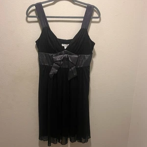 Vintage En Focus 90er Damen Kleid Gr. 10 schwarz launisch Goth asymmetrisch - Bild 1 von 7
