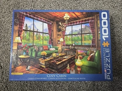 Eurographics Cozy Cabin 1000 Piece Jigsaw Puzzle By Dominic Davison - Image 1 of 4