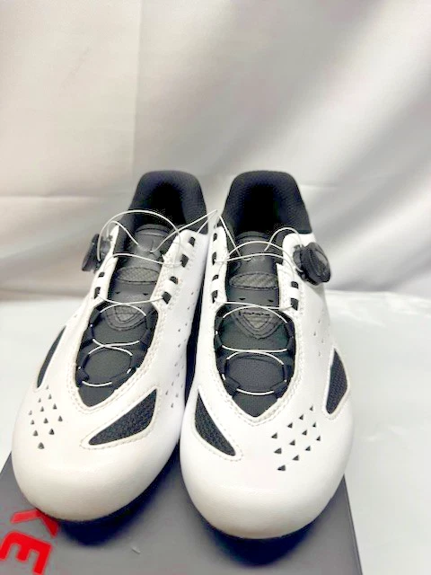 Zapato de fibra de carbono Lake CX219 - blanco negro - talla 7,75 *nuevo - sin etiquetas Foto 1 de 4