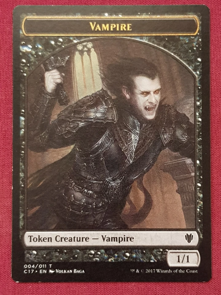 Magic The Gathering COMMANDER 2017 C17 VAMPIRE ELDRAZI SPAWN token card MTG - Image 1 of 2