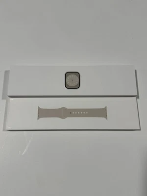 Apple Watch Series 8 41mm GPS + Cellular - Starlight Aluminum Case - New In Box - Image 1 of 4