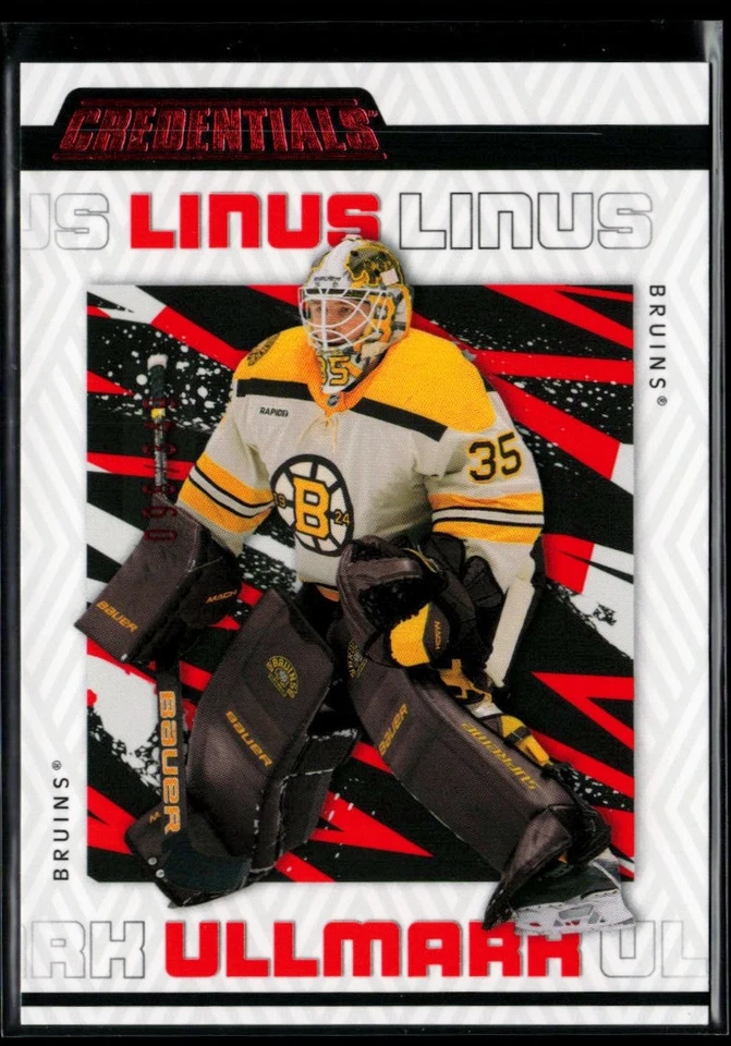 2023-24 Upper Deck Credentials Red #5 Linus Ullmark 098/349 - Image 1 of 2