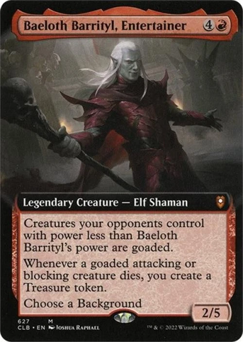 Baeloth Barrityl, Entertainer (Extended Art) - Near Mint MTG - Image 1 of 1