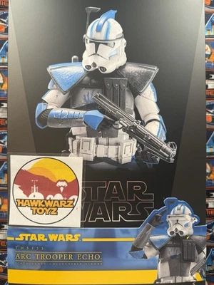 Hot Toys Star Wars Clone Wars Arc Trooper Echo TMS133 1/6 Sideshow Disney Foto 1 de 4