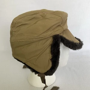 Sombrero de trampero LL Bean EE. UU. de colección para hombre mediano de piel sintética acolchado orejeras - Imagen 1 de 8