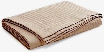 Ralph Lauren Reed Channel Quilted Coverlet Blanket - Cape Tan - Brand New - King - Image 1 of 3