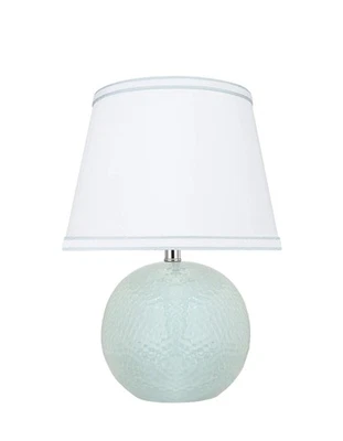 40193-11, Lámpara de Mesa Cerámica de Alta Transición de 15", Verde/Azul y Tapa Dura E... Foto 1 de 4