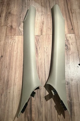 2001-2007 + P2 Volvo S60/v70/XC70 пара стойка отделки пластиковый серо-бежевый желтовато-коричневый дуб  - Изображение 1 из 2