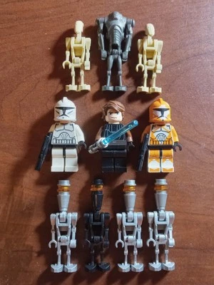 Lego Star Wars minifigure lot Clone Jedi 7931 7930 Episode 1 2 Sith Separatist  - Image 1 of 4