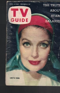 TV Guide November 8 1958 Loretta Young Paul Douglas Anne Francis - Picture 1 of 1