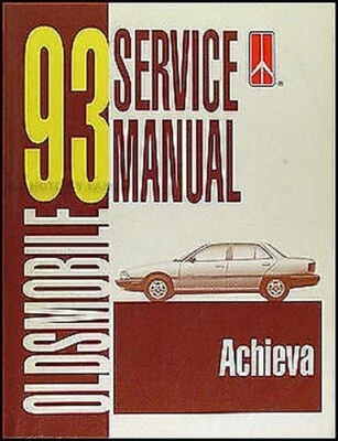 1993 Oldsmobile Achieva Riparazione Negozio Manuale 93 Olds S Sl Originale Libro - Immagine 1 di 2