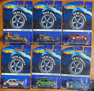 2015 Hot Wheels HERITAGE REAL RIDERS Series 1 - SET OF 6 (Case Fresh) - Picture 1 of 8