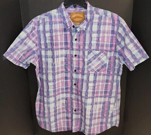 Camisa de vestir roja Carmel manga corta X/L para hombre - Imagen 1 de 12