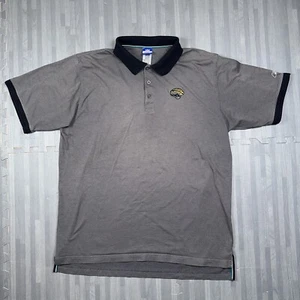 Vintage Jacksonville Jaguars Polo Shirt NFL Men’s Size XL Short Sleeve Gray - Picture 1 of 7