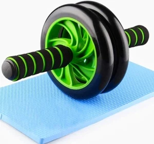 Anti-Skid AB Roller Wheel for Ab Exercise with Steel Handle, Knee Mat for Unisex - Picture 1 of 13