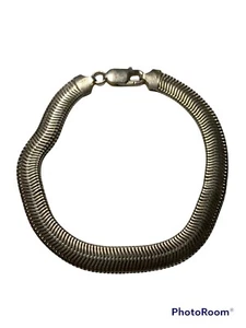 A WOMAN'S HERRINGBONE Bracelet in 925 STERLING SILVER. - Picture 1 of 5