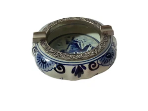 Vintage Royal Delft Blue Hand Painted Holland Ashtray - Picture 1 of 4