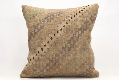 Kilim Pillow Cover, 20x20 in, Decorative Sofa Cushion, Handmade Boho Pillow - Image 1 of 4