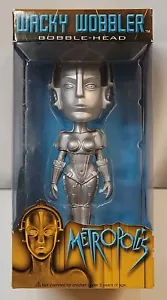Metropolis movie SILVER Maria robot bobble-head Funko Wacky Wobbler New - Picture 1 of 9