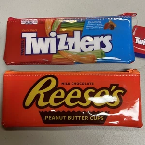 2er Pack Candy Reese’s & Twizzler Vinyl Reißverschluss Federmäppchen Taschen NEU - Bild 1 von 4