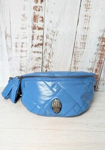 Kurt Geiger Kensington Blue Leather Bum Bag - Picture 1 of 7