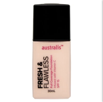 Australis Fresh & Flawless Full Coverage Liquid Foundation Makeup #IVORY SPF 15 - image 1 of 4