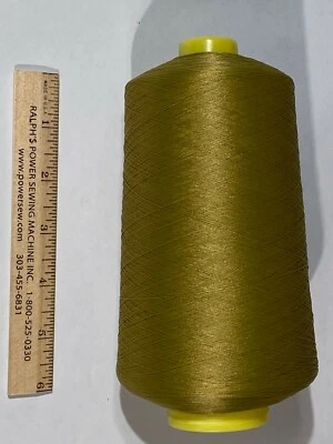 A&E Wildcat Plus Tex-24 Polyester Serger Thread huge 16oz Cone Gold 32099 - Image 1 of 2