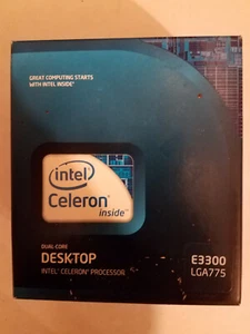 Intel Celeron E3300 1MB Cache 2.5GHz 2 Core LGA 775 CPU BX80571E3300 SLGU4 - Picture 1 of 6