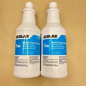 Lot of 2 Ecolab Neutral Creme Cleanser 32 oz each 6102087 - Picture 1 of 6