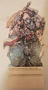 1996 Viking Spawn Limited Edition Fan Magazine Standee # 1 Todd Mcfarlane - Picture 1 of 2