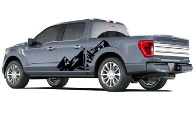 Calcomanías Rocky Mountain pegatinas vinilo diseño gráfico kit para Ford F150 doble cabina Foto 1 de 4