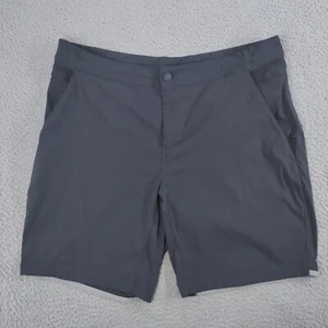 Marmot Shorts Mens XL Gray Performance Flat Front Slash Pockets Stretch Chino - Picture 1 of 22