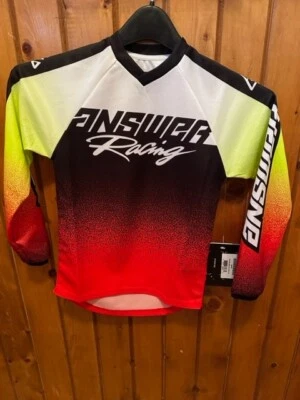 Answer Racing A22 Syncron Prism Youth XS Jersey/Red Hyper Acid - Image 1 of 4