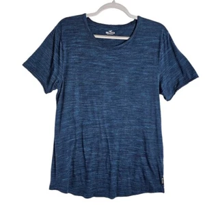 Herren HOLLISTER CA Kurzarm T-Shirt MELIERT BLAU Gr. M Freizeit bequem - Bild 1 von 7