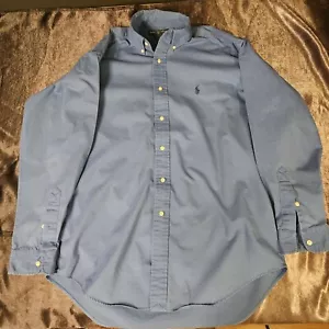 Camisa Ralph Lauren Vintage Abotonada “Blake” Talla M Azul Pequeño Poni - Imagen 1 de 5