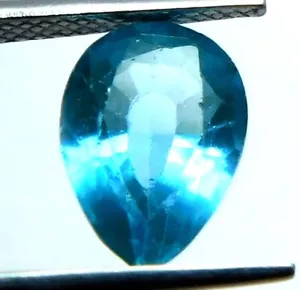 Turmalina Paraiba Brasil verde azulado neón corte pera natural 4,50 quilates J866 - Imagen 1 de 5