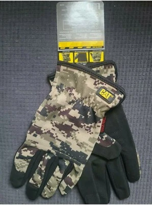 GUANTES DE TRABAJO UTILITARIOS PALMA ACOLCHADA CAMUFLAJE DIGITAL GATO HOMBRE - TALLA GRANDE Foto 1 de 4