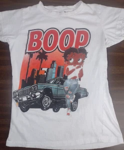 Betty Boop Lowrider T-shirt Mexican California Shirt Youth Size Large - Picture 1 of 10