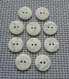 10 Brown Marbled Stone Effect Buttons 21mm Clothes Cardigan Knitting Crafts - Picture 1 of 2