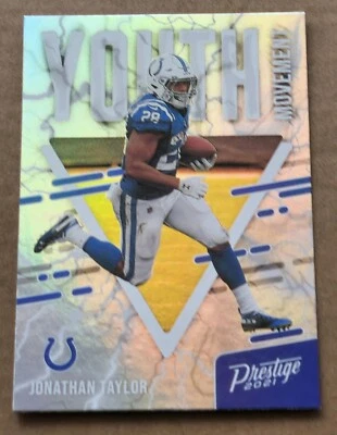 2021  Panini Prestige Jonathan Taylor #YM-4 Youth Movement Indianapolis Colts RC - Image 1 of 2