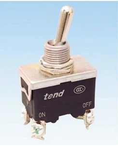 T5-13C TOGGLE SWITCH ON-OFF-ON 15A 250VAC (SOLDER TERMINAL) - Picture 1 of 1