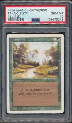 1994 MTG Magic The Gathering Revised Tranquility PSA 10 GEM MINT Low Pop - Image 1 of 2