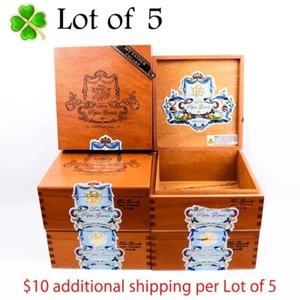 Lot of 5 Don Pepin Garcia Toro Grande Original Wood Cigar Box 7" x 6.5" x 3" - Bild 1 von 12